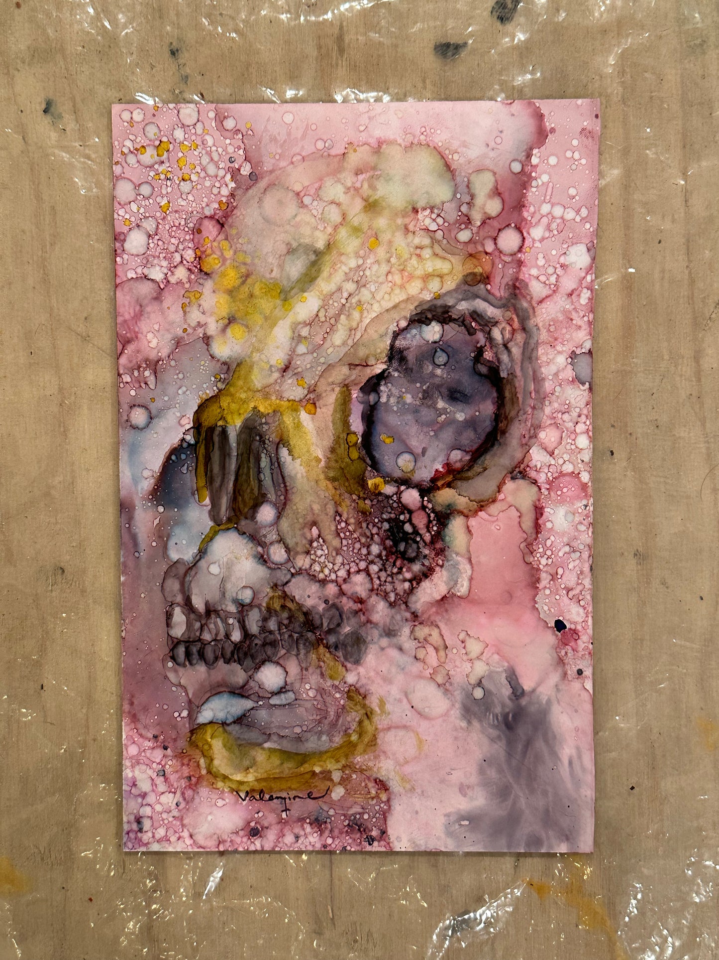ORIGINAL ‘UNTITLED’ SKULL PAINTING