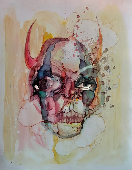 ‘DEVILS IN THE DETAILS’ Framed Original Painting